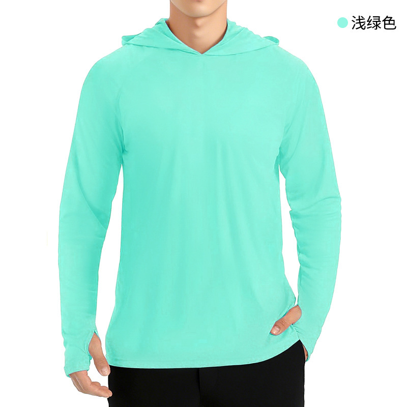 户外防晒衣男女夏季防紫外线冰丝透气速干连帽外套钓鱼防晒服批发|undefined