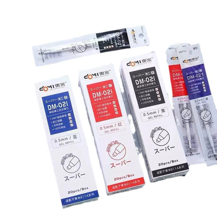东米 021 Parker oil pipe st head needle core 0.5mm press neutral pen to replace refill (adapted to 911A)
