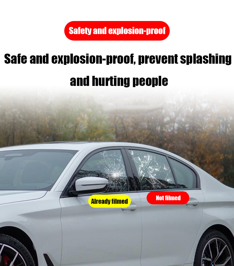 Cross-Border Wholesale Solar Film Single Silver Magnetron Metal Film Series High Heat Insulation Explosion-Proof Film Explosion-Proof Sticker Film for Automobiles