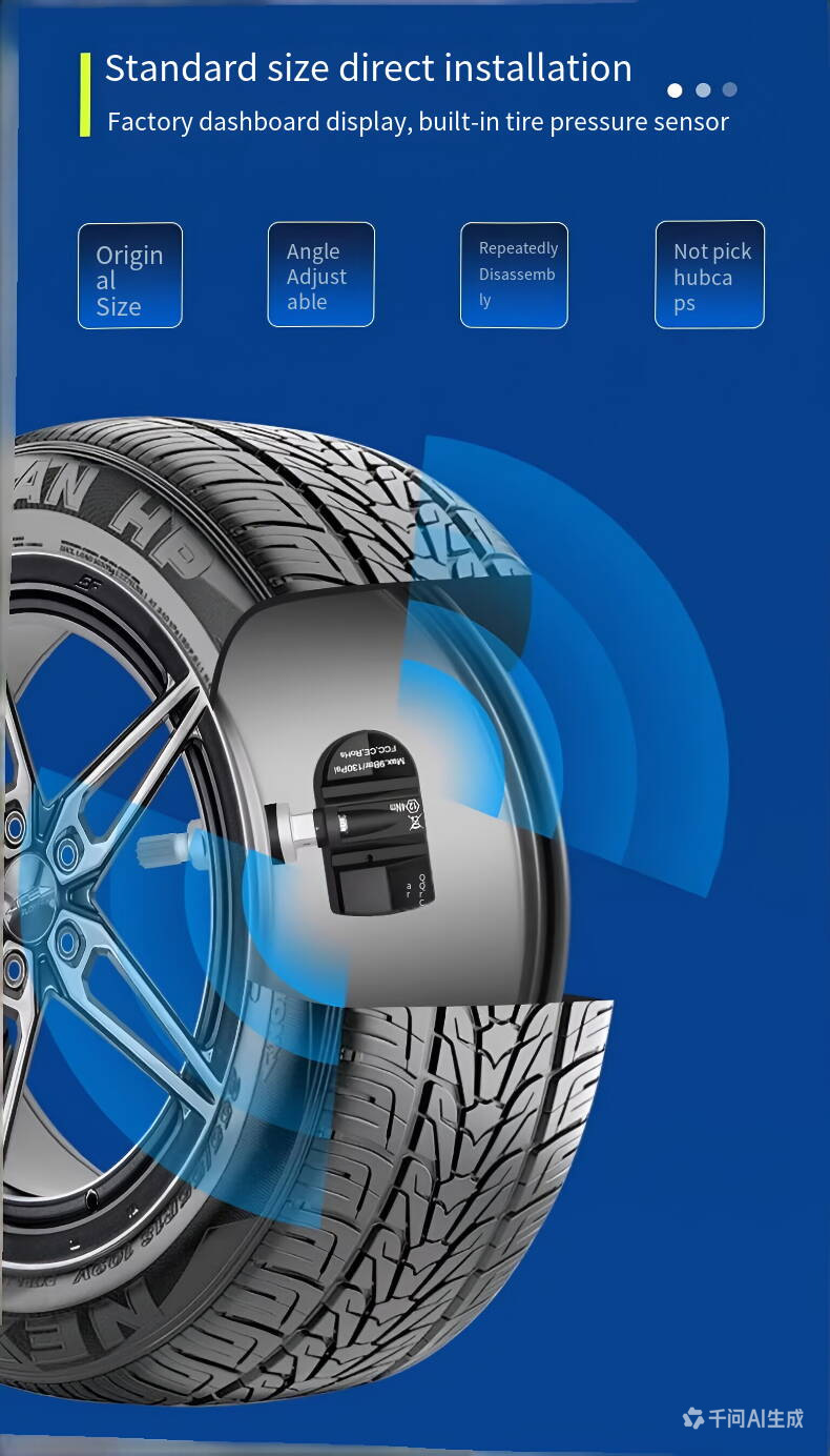 Universal 433/315MHz Programmable TPMS Sensor for Car Tires