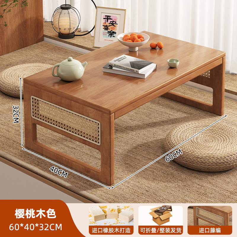 Mesa de escritorio personalizada tabla plegable de madera sólida ventana flotante tabla pequeña mesa de té casera mesa de estudio tatami estante multifuncional