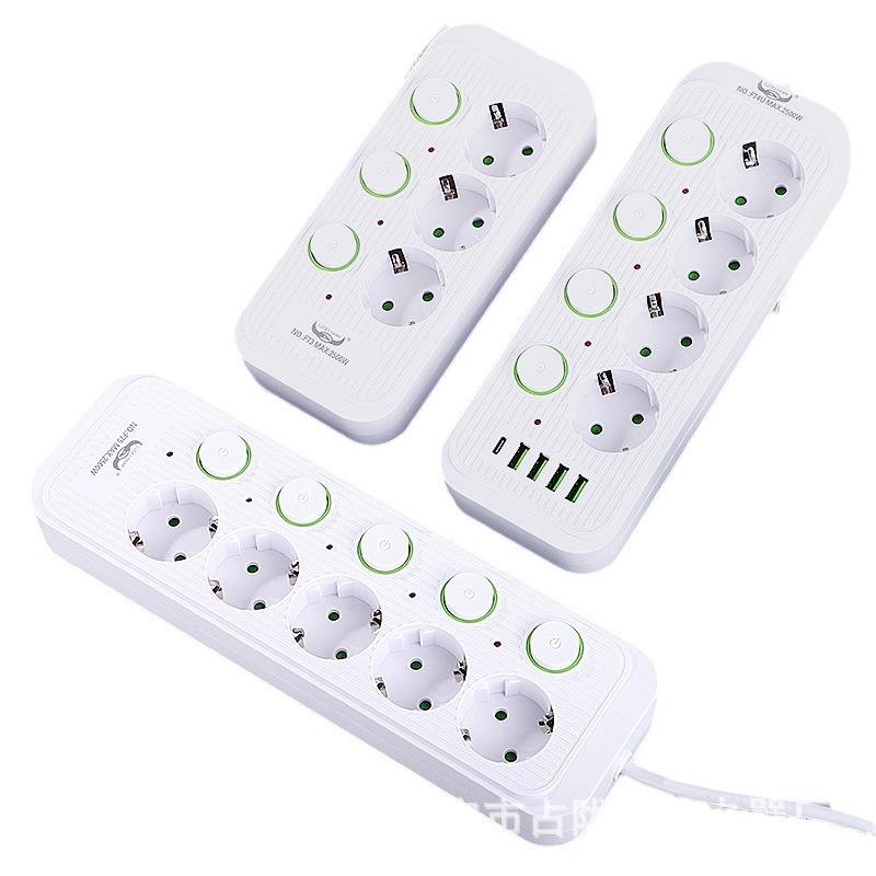 Puerta de seguridad USB-C para niños en blanco y negro, caja de regalo europea estándar de Asia central, cabeza redonda enchufe