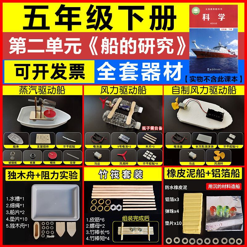 Elementary School Science Textbook for Fifth Grade, Second Semester: Materials for Experiments on Giving Power to Small Boats Using Electricity, Wind, and Steam; Making Bamboo Rafts and Canoes Elementary School Science Textbook for Fifth Grade, Second Semester: Materials for Experiments on Giving Power to Small Boats Using Electricity, Wind, and Steam; Making Bamboo Rafts and Canoes