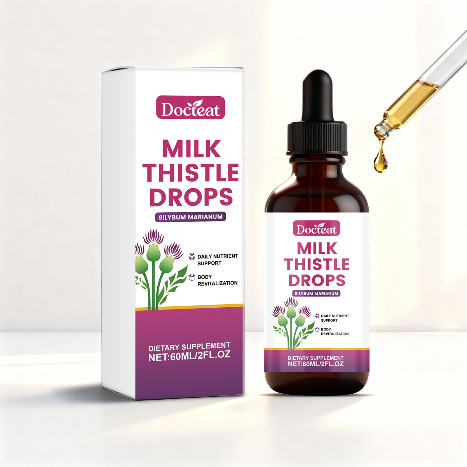 DOCTEAT 水飞蓟精粹滴剂 助力日常良好状态身体顺畅营养活力支持