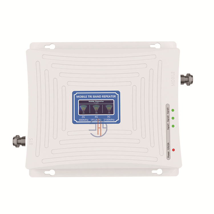 Transfronterizo de tres bandas GSM / DCD / 3G receptor de señal de mejora de la estación base de señal amplificador repetidor mayorista versión internacional