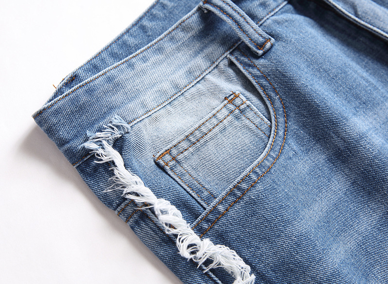 Men's Jeans Straight Leg Distressed Denim Pants For Men_voghion.com