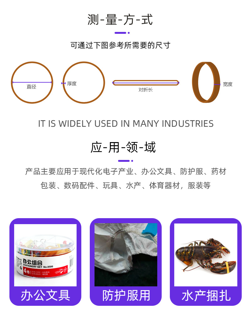 硅胶圈黑色 高弹TPR橡皮筋10mm数据线捆扎橡胶圈抗老化橡皮圈批发详情12