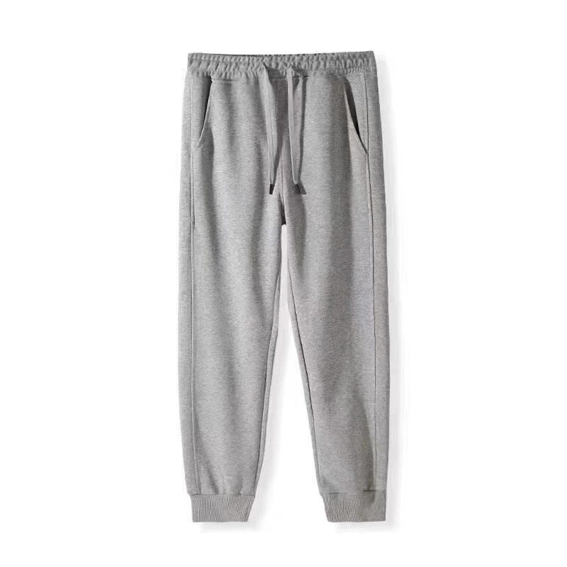 Autumn solid trousers, 320 gram, elastic waist, drawstring