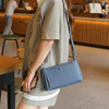 Fashionable leather phone bag, one-shoulder bag, city style, cowhide, genuine leather