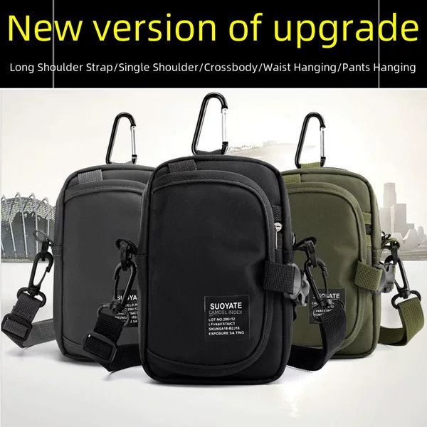 Manufacturer Wholesale Outdoor Men's Waist Bag for Commuting, Travel, Leisure, Coin Purse, Multifunctional Men's Shoulder Crossbody Bag