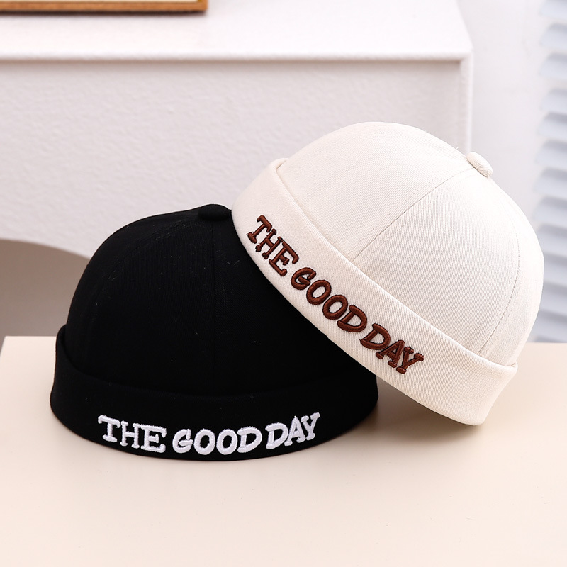 ins sombrero coreano para niños primavera y verano versátil sin bordes gorra de piel de melón para hombres y mujeres bebés de otoño sombrero de protección solar marea 6