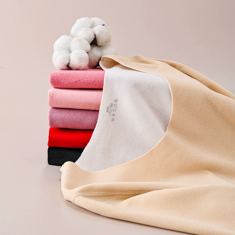 Новый мужской комплект термобелья бесследный AB двухсторонний бархатный шлифовальный шлифовальный круглый воротник осенняя одежда осенние брюки