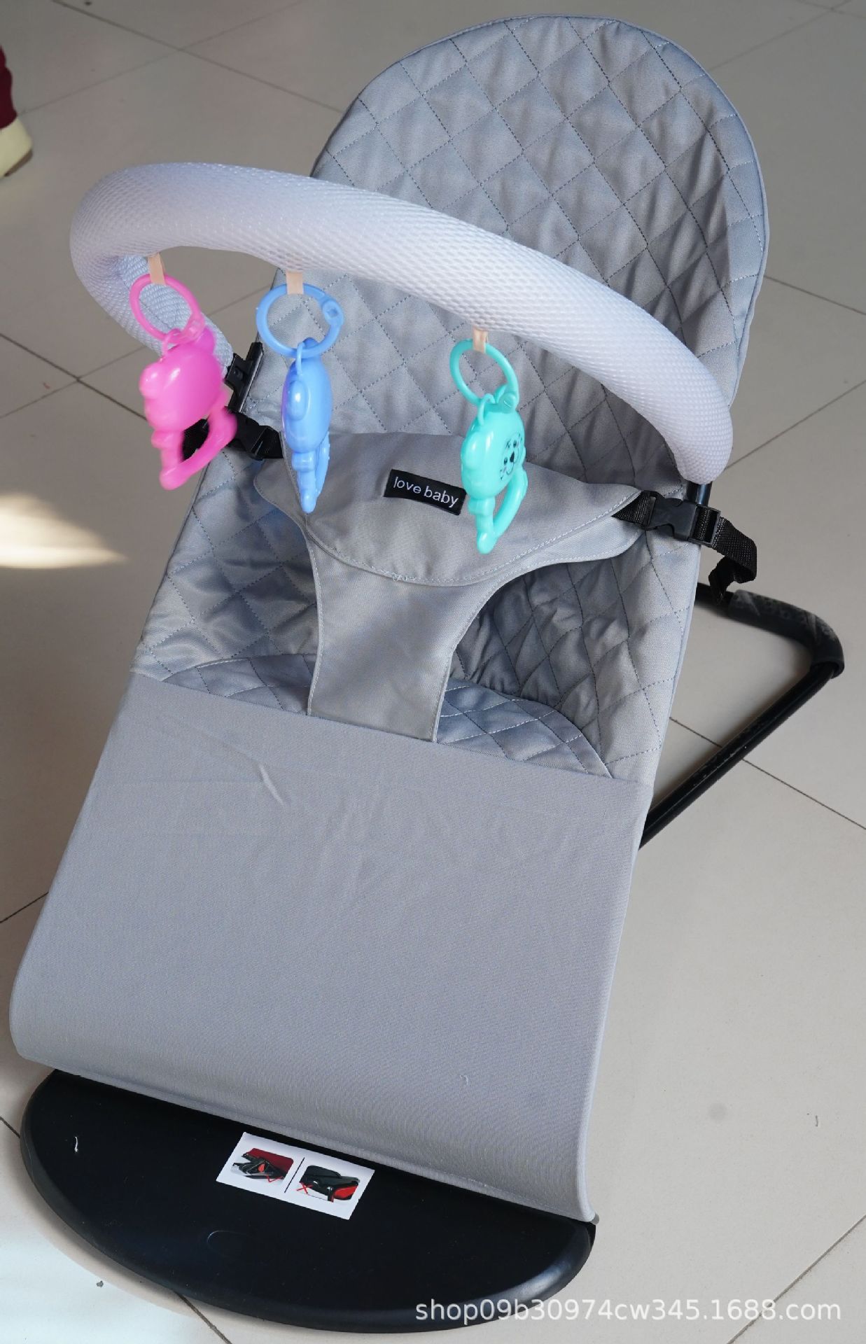 Silla de mecedor para bebés, silla de descanso para bebés, silla de descanso plegable, silla de mecedor ajustable image 70