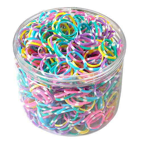 Factory price baby hair band disposable rubber band color black small leather sheath hair tie high elastic headband children