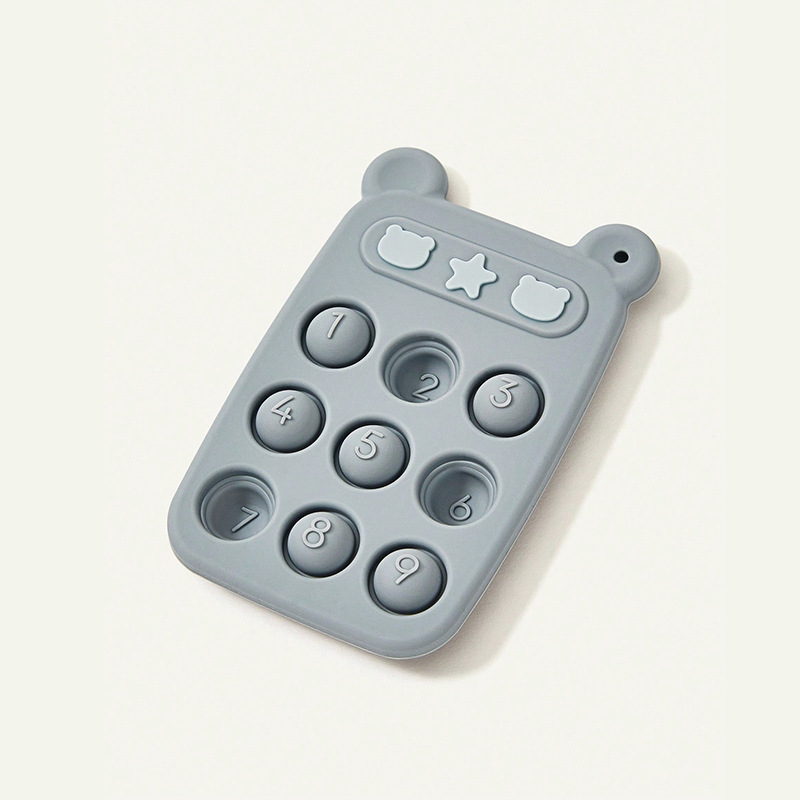 085 blue pressed teether