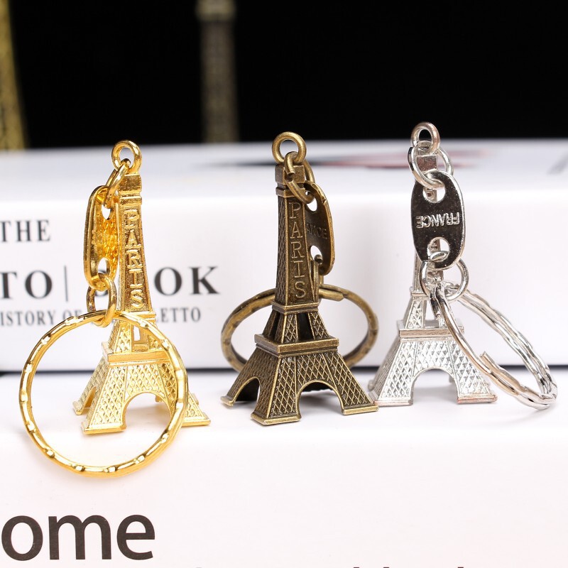Retro Exquisite Merchant Promotional Gift Paris Eiffel Tower French Eiffel Tower Keychain Gift