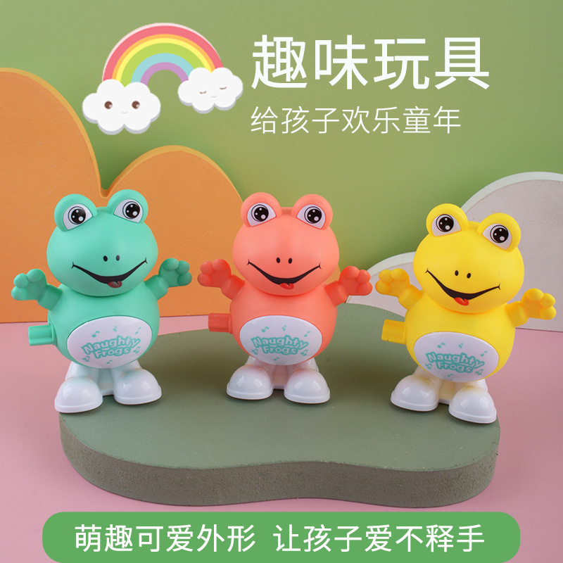 Tiktok Red rojo mismo estilo de los niños cuerda reloj saltar Rana animal lindo regalo divertido puesto juguete al por mayor