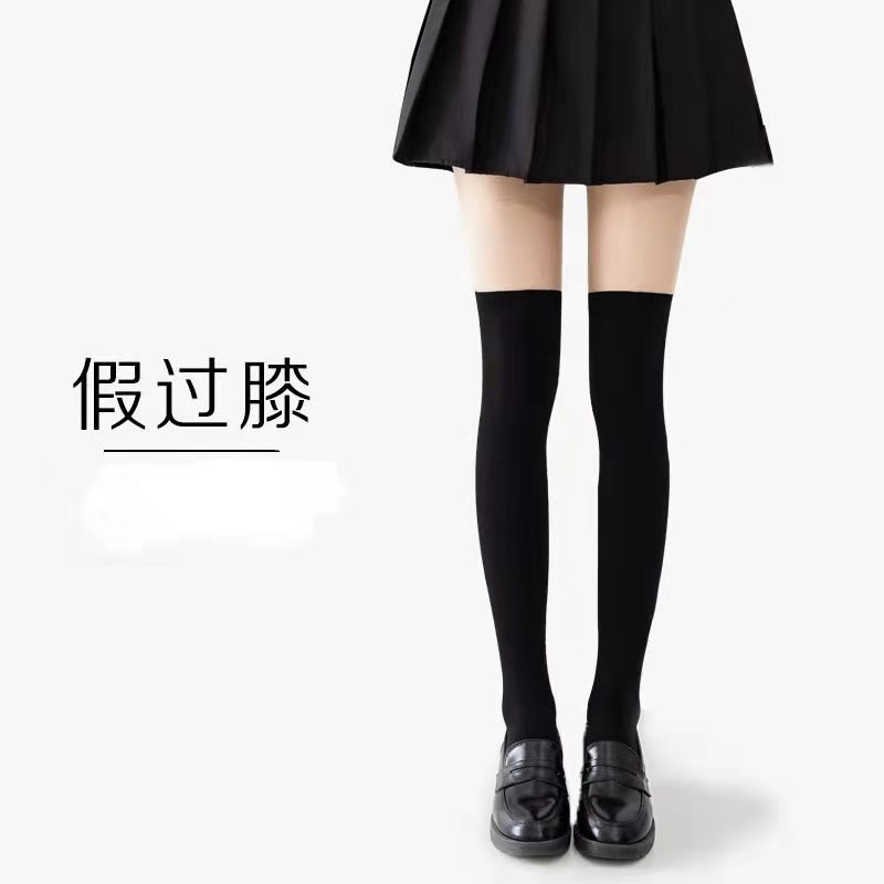 偽の高筒は黒のストッキングの女性の薄い金の偽の太ももをつなぎ合わせて膝の靴下のセクシーなかわいい底を打ってズボンの靴下のjkネットの赤をつなぎます。