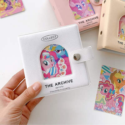 Ins Pony Polly Mini 3-hole Loose-leaf Small Album Card Book 3-inch Goo Card Polaroid Removable Storage Book Folder