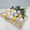 Advanced feel moisturizing rose buds single support rose hand holding simulation flower fake flowers simple home living room decorative flowers