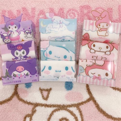 Korean Summer Dongdaemun Socks Cute Jade Dog Socks Cartoon Boat Socks Women's Kuromi Socks