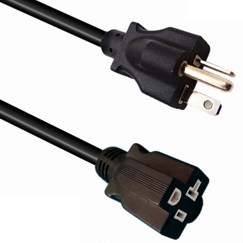 美规电源线 美标公母延长线 美式三芯母头橡胶线