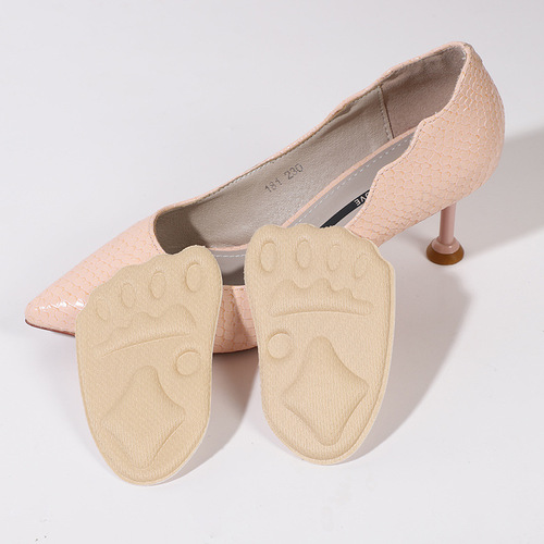 New anti-slip invisible thickened sponge high-heeled shoes half size pad anti-pain foot protection comfortable breathable forefoot pad