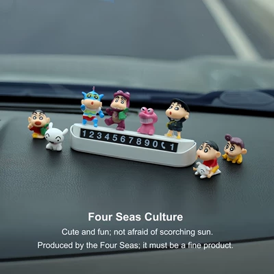 Number Plate, Car Interior – Nömrəli dayanma kartı - basic-setwhite-base-8-crayon-shin-chan-figures