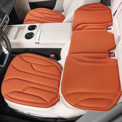 High-quality latex car seat cushion, suitable – Four Seasons Pad - emma-orangethree-piece-set-latex-cotton-core-not-tiring-after-sitting-for-a-long-time