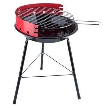 Los fabricantes producen 14 pulgadas simple estufa ronda barbacoa parrilla mini barbacoa escritorio pequeña parrilla