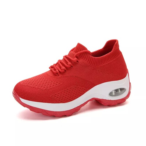 Amazon cross-border large size women's shoes New casual sneaker women's flying knitting casual running shoes socks shoes Shake shoes