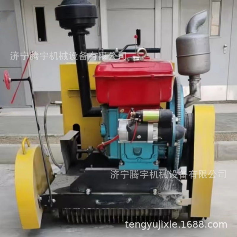 腾宇牌TYQG-500型混凝土路面手推式切割路面汽油切割机马力切缝机