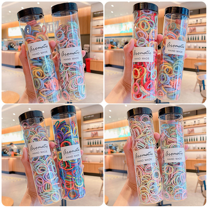 Banda de goma de los niños al por mayor no duele el Pelo elástico cuerda de pelo niñas bebé lazo pelo pequeño tamaño pelo banda pelo Pelo cuerda