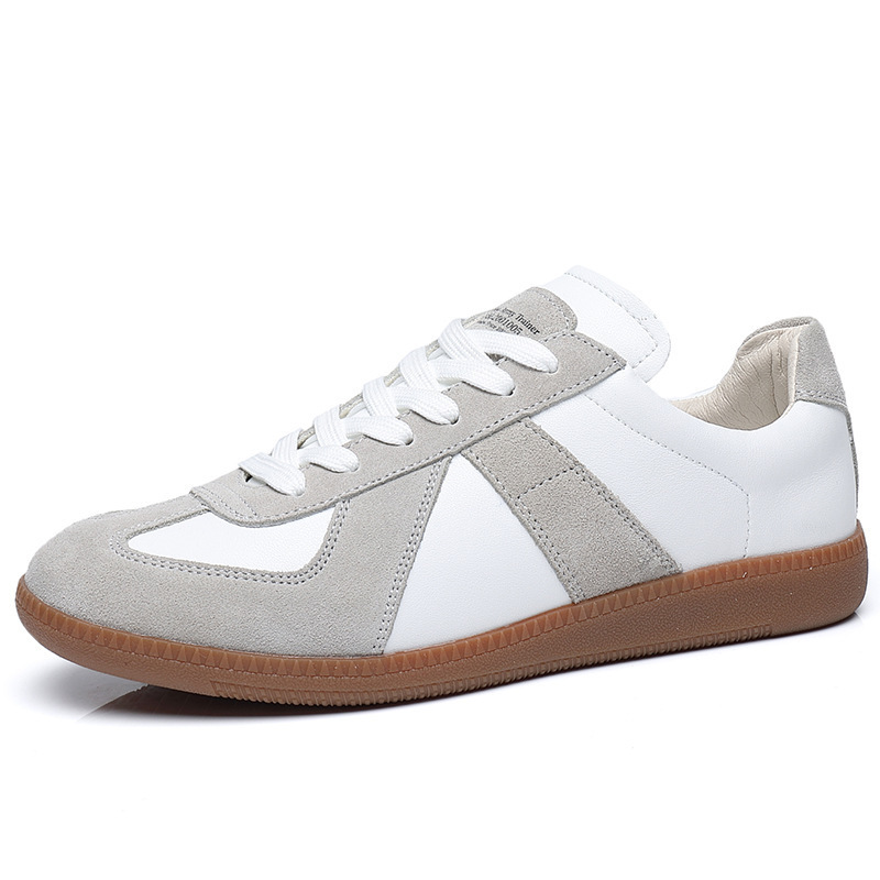 Zapatillas de entrenamiento alemanas para hombre y mujer, nuevas zapatillas blancas informales de primavera 2026, zapatillas de entrenamiento del ejército alemán retro japonés para hombre, zapatillas blancas.