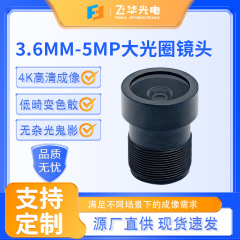 1/2.7 チップセンサーレンズ絞り F1.7 焦点距離 3.6MM-5MP 大口径レンズカメラレンズ