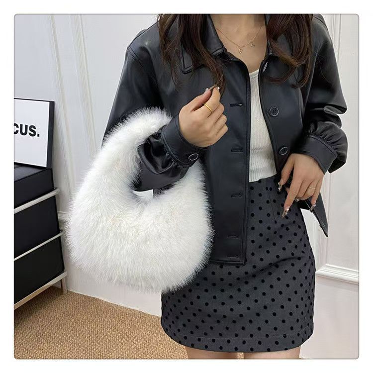 Women's Wallet 2025 New Soft Plush Bag Fashionable Clutch Bag for Women Mobile Phone Autumn and Winter Versatile Trendy Bag