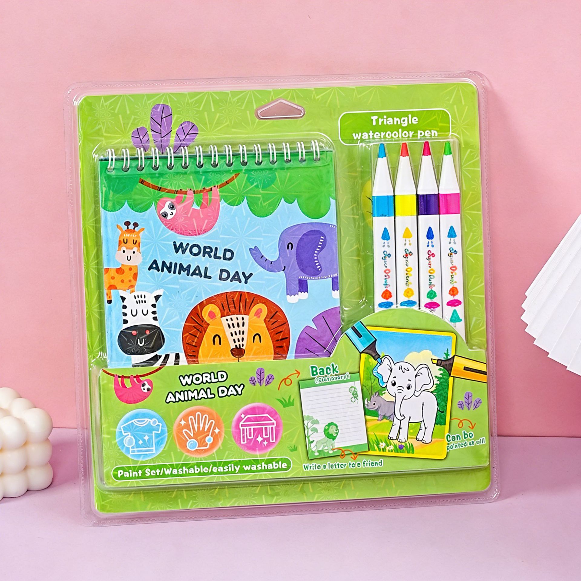 Libro para Colorear Infantil de Papel para Dibujo y Fiestas Temáticas