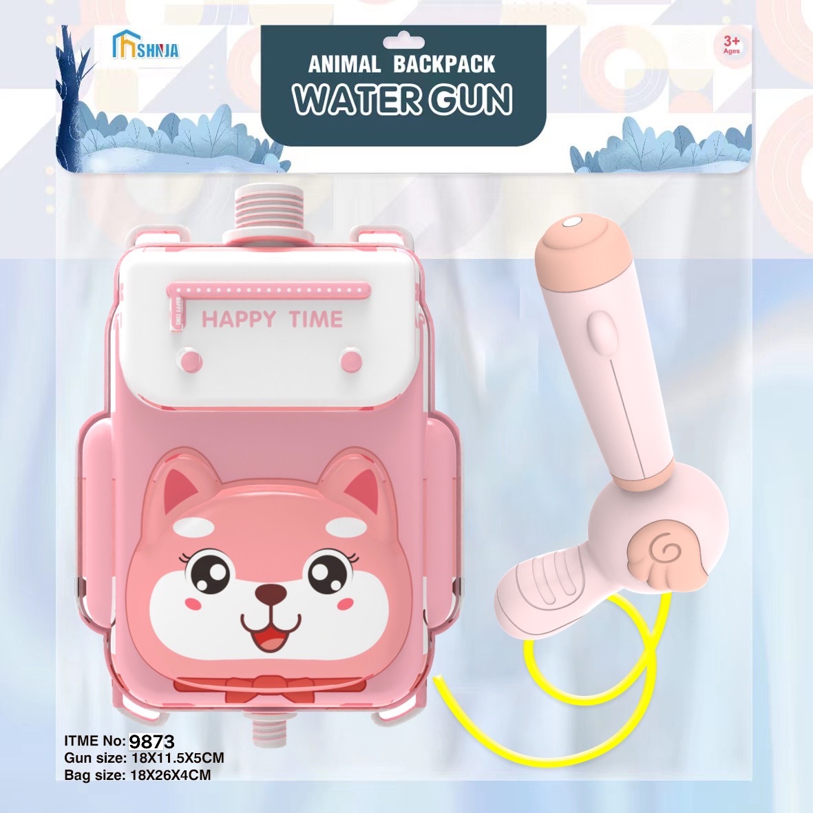 Mochila infantil juguetes de tiro de agua de playa de verano barraca eléctrica de cabello continuo pistola de rociador de agua al por mayor