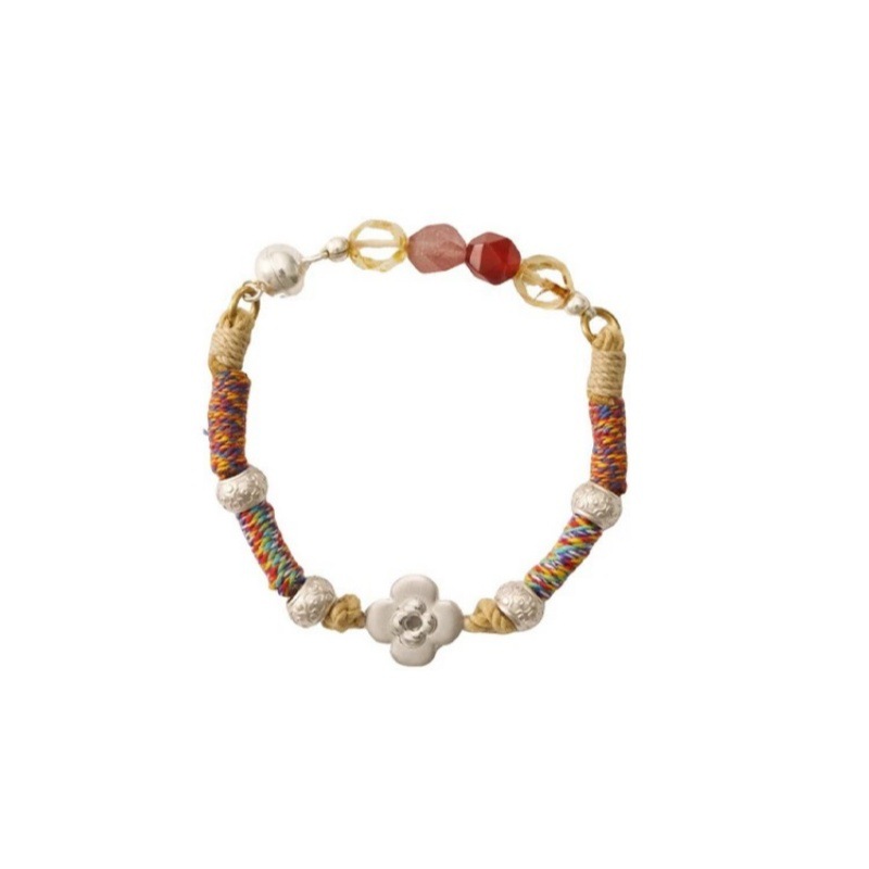 Bracciale intrecciato a mano con perline Monet Garden Jungle Adventurer, stile festivo, da donna_voghion.com