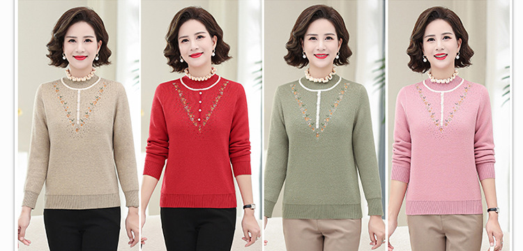 E5899 940K ÁO LEN NỮ TAIRYA MÙA XUÂN THU ĐÔNG TRUNG NIÊN DÀY ẤM THỜI TRANG NỮ G03 SẢN PHẨM MỚI