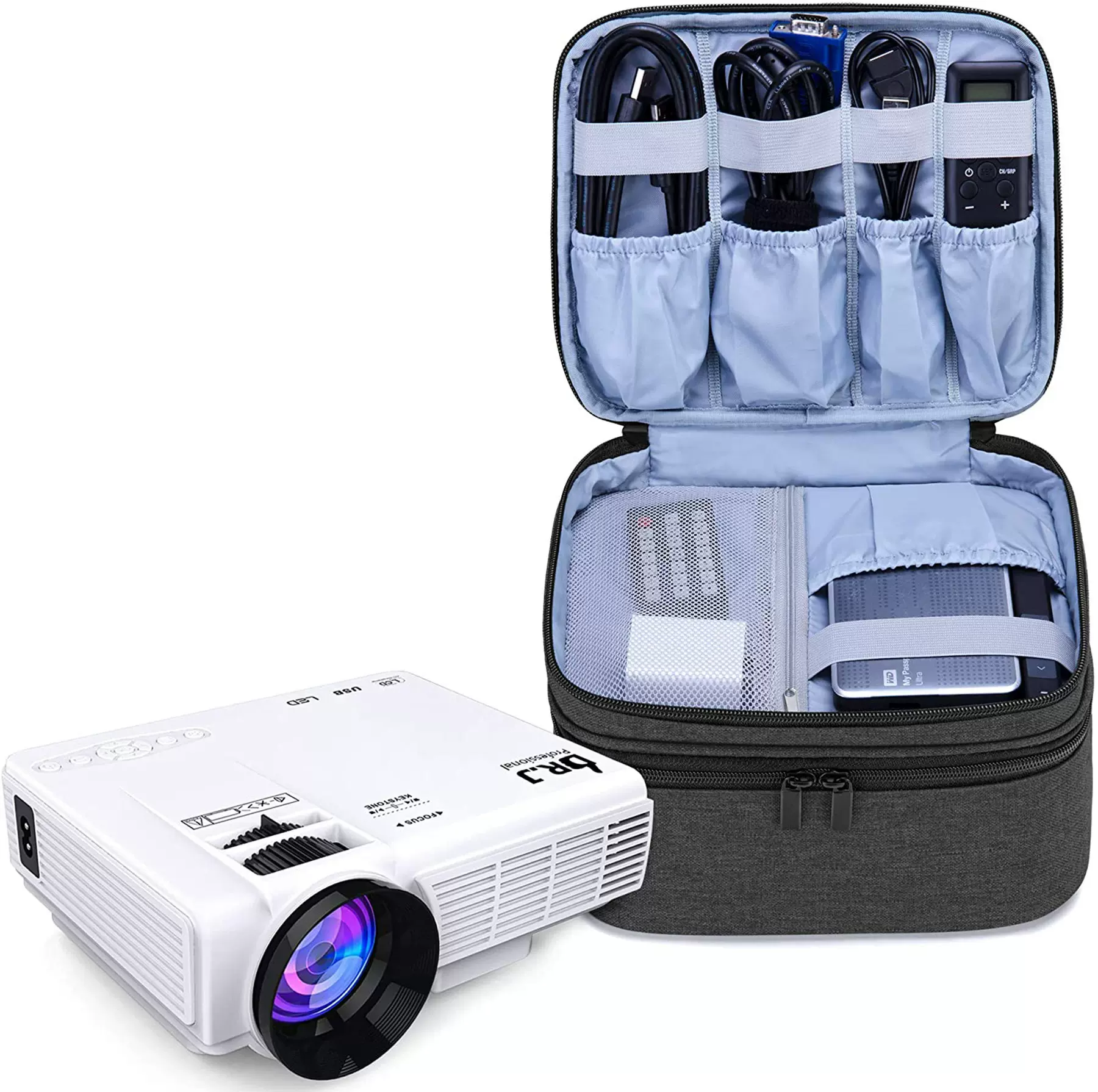 工厂批发跨镜投影仪收纳包 便携式手提投影仪收纳袋