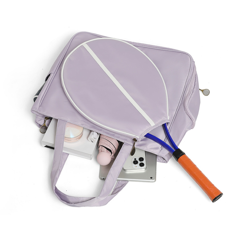 Bolsa de tenis de gran capacidad al aire libre bolsa de pelota de alto valor de cara mujer hombro de un solo hombro bolsa de bádminton
