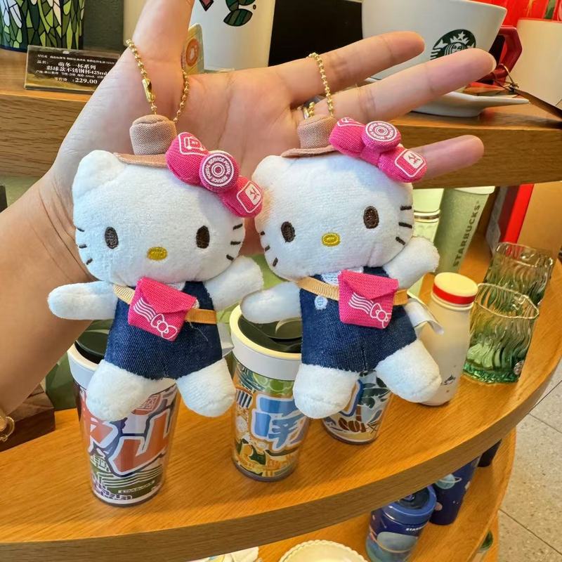 漫画アニメネット有名人同風KT猫大集合シリーズキーホルダー、女の子用バックパック飾り卸売|undefined