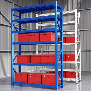 3m Shelf Storage Rack 2.5m High Multi-Layer Storage Rack Warehouse Light Medium Iron Frame Home Storage Shelf