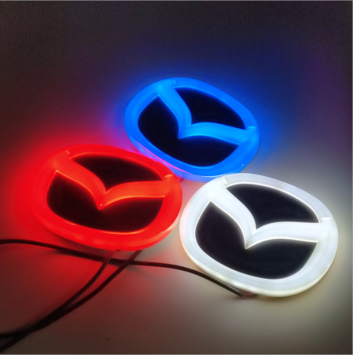 Adecuado para Mazda logotipo luminoso MAZDA6 3 8CX7 Ruiyi luz trasera luz LED luz fría luz luminosa logotipo del coche Luz image 3