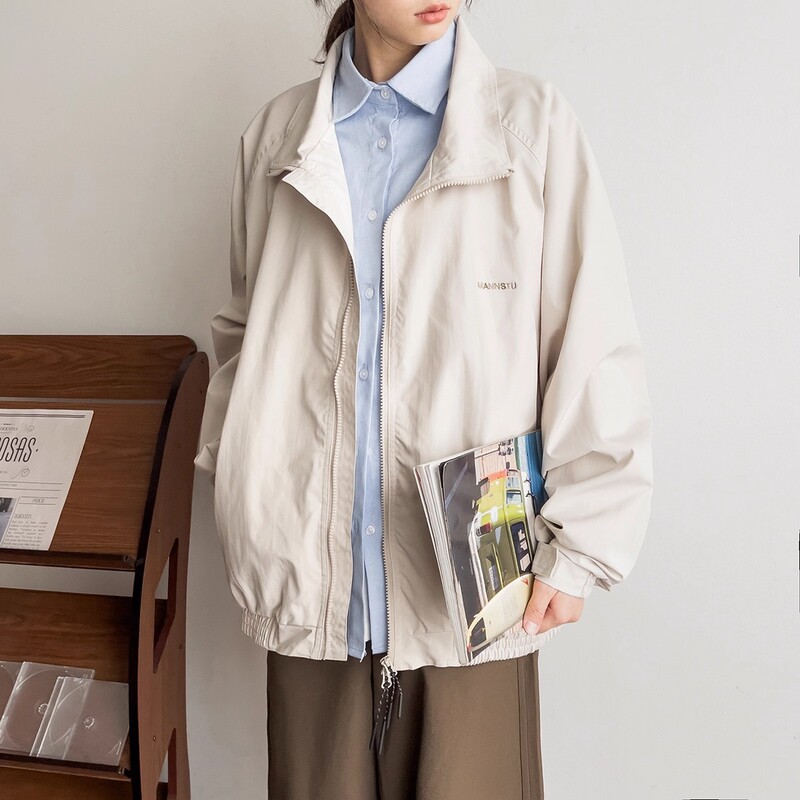 Soda Soda Studio Spring Fashion Trendy Embroidered Jacket Japanese Style Unisex Youthful Casual Versatile Coat