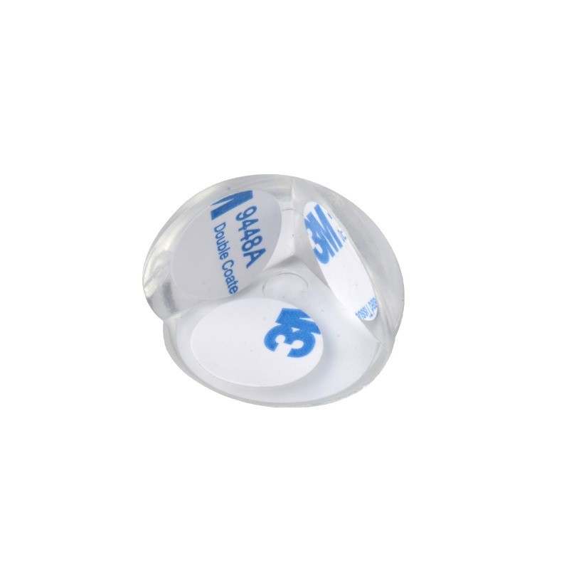 Transparente anti-colisión esquina protectora mesa de café ventana de los niños anti-colisión esquina borde suave cubierta protectora de silicona