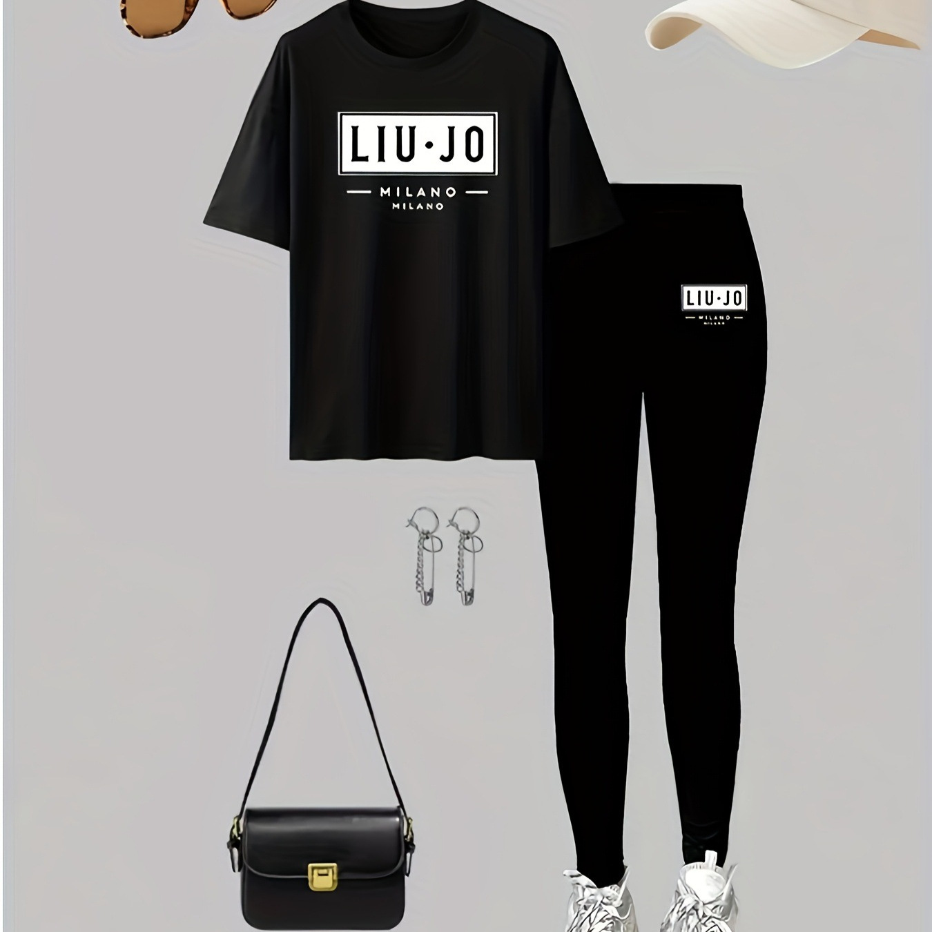 Completo pantalone donna t-shirt e pantaloni per occasioni formali_voghion.com
