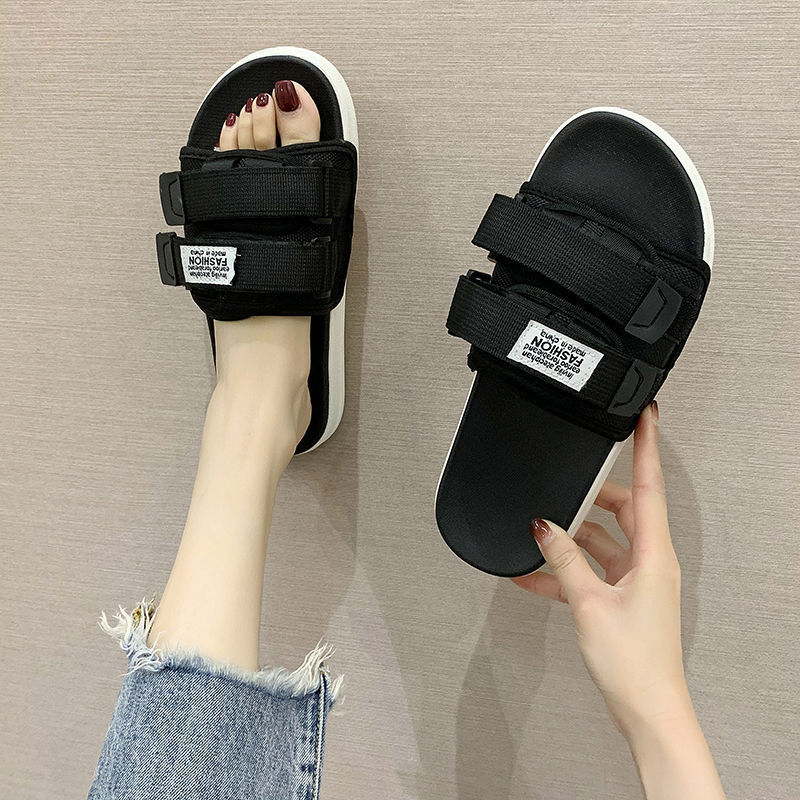 plus size women's shoes 41-43 fat feet wide fat 2025 new sports sandals summer wear slippers flat maternity shoes