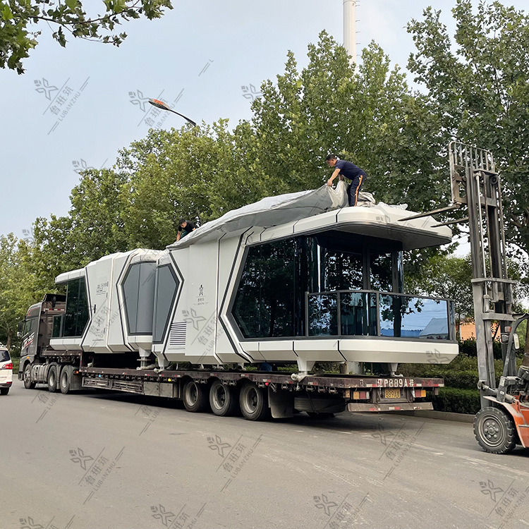 Acampar al aire libre Internet móvil Hotel de celebridades insonorizadas con gran balcón interior casa inteligente experiencia B & B